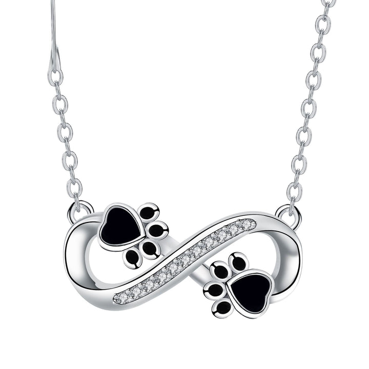 Infinity Paw Necklace