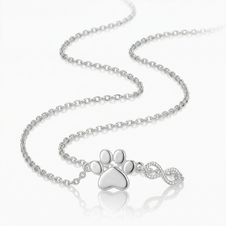 Mini Infinity Paw Necklace