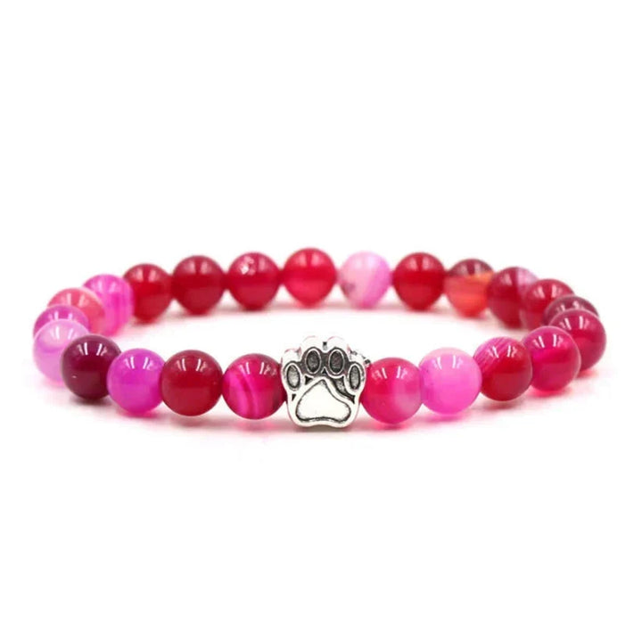 Pink Heart Paw Bracelet